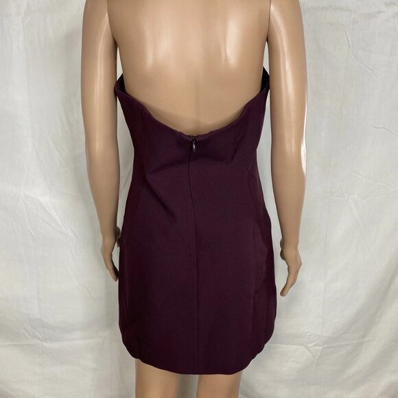 SER.O.YA Poppi Heavy Crepe Strapless Mini Dress – Merlot – Size L – NWT - Picture 4 of 9